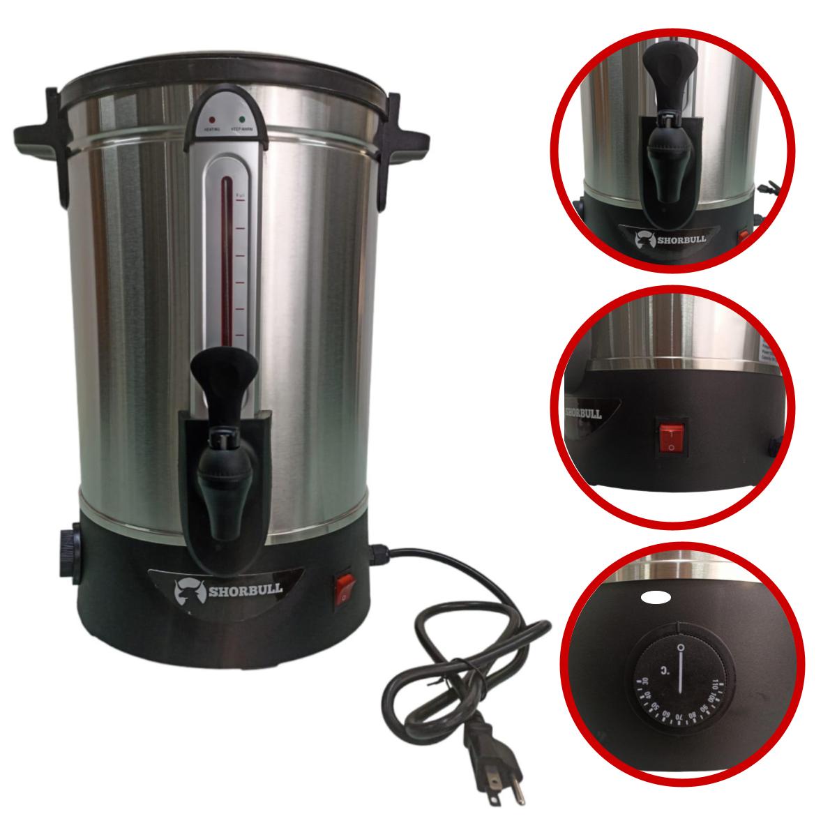Precoladora Cafetera 15L 100 Tazas SHORBULL