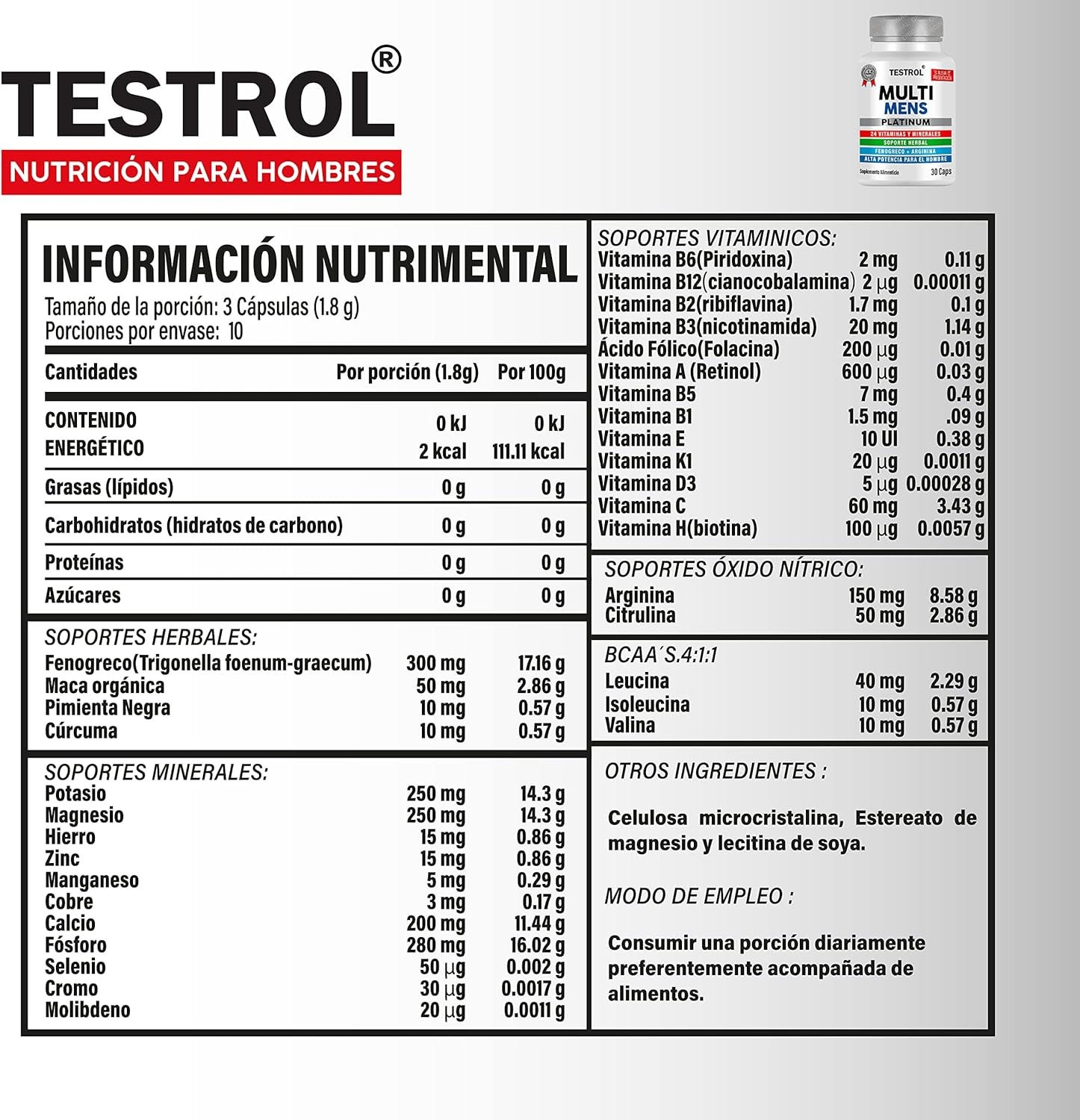 Multi Mens 30 cápsulas
