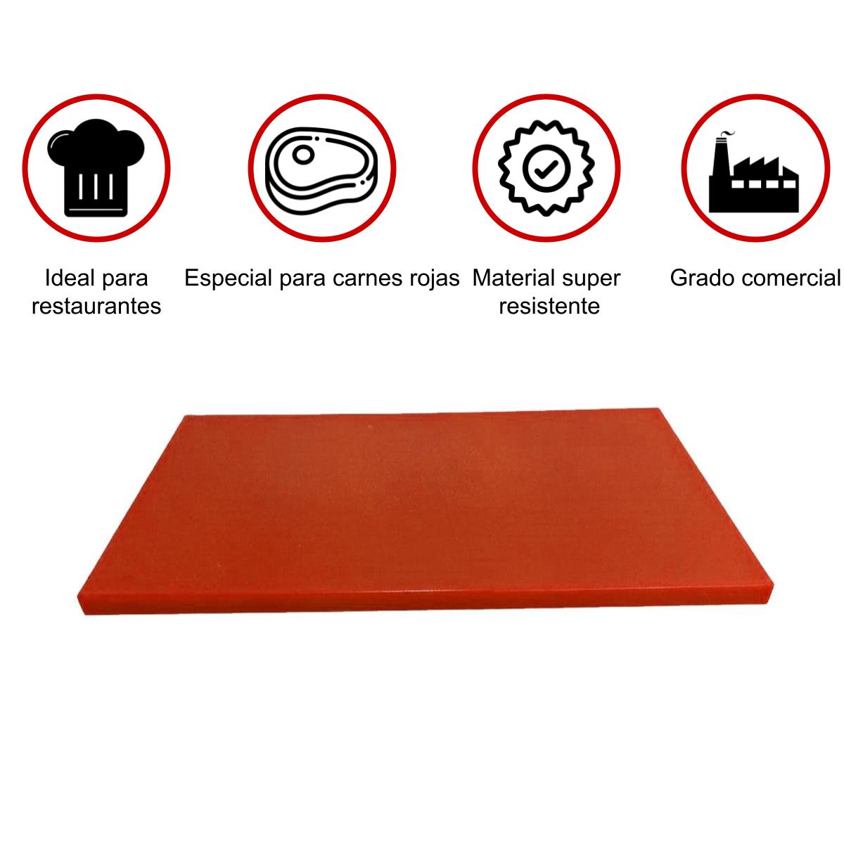 Tabla para picar Roja 56*36*2.2CM SHORBULL