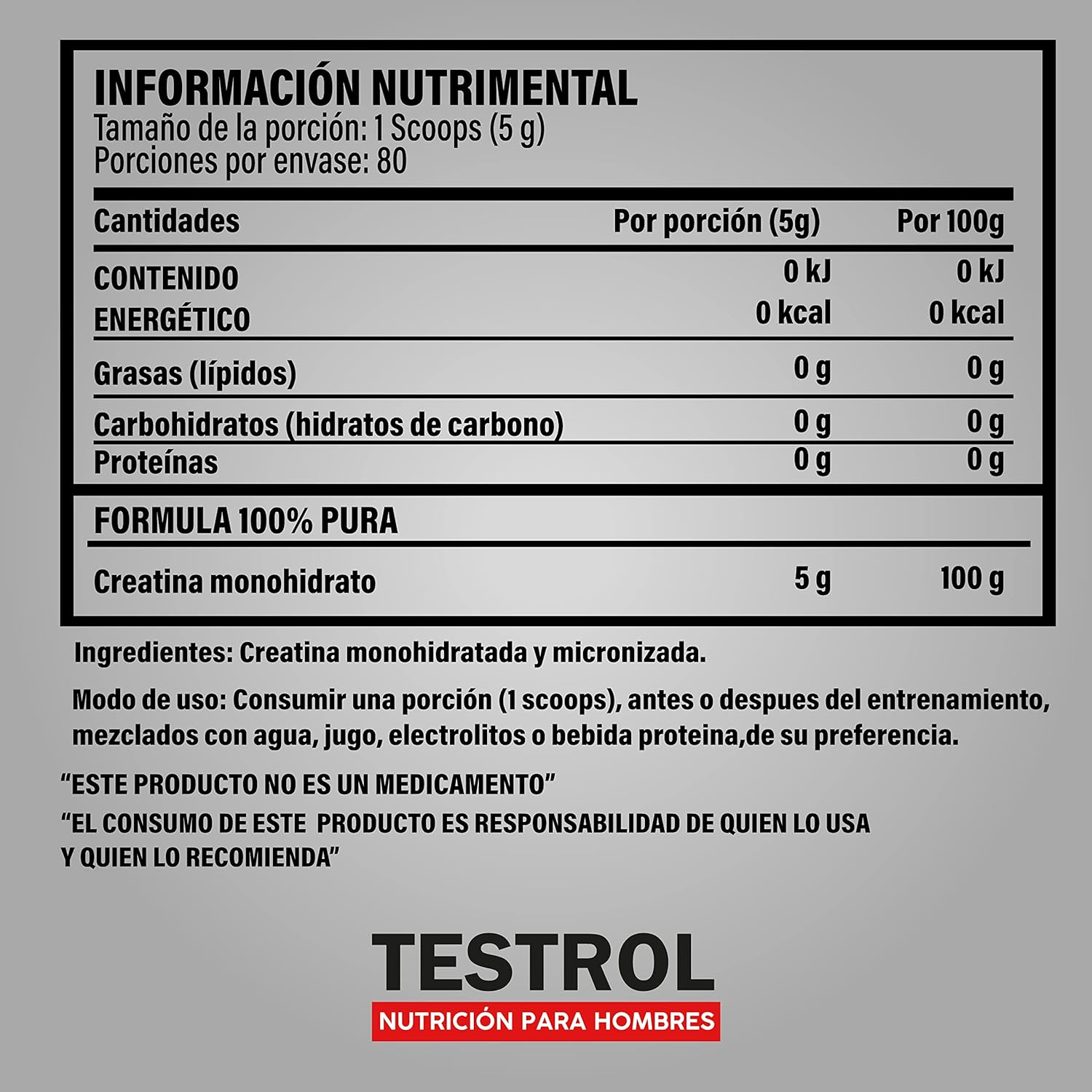 Creatina Essential 80 servicios