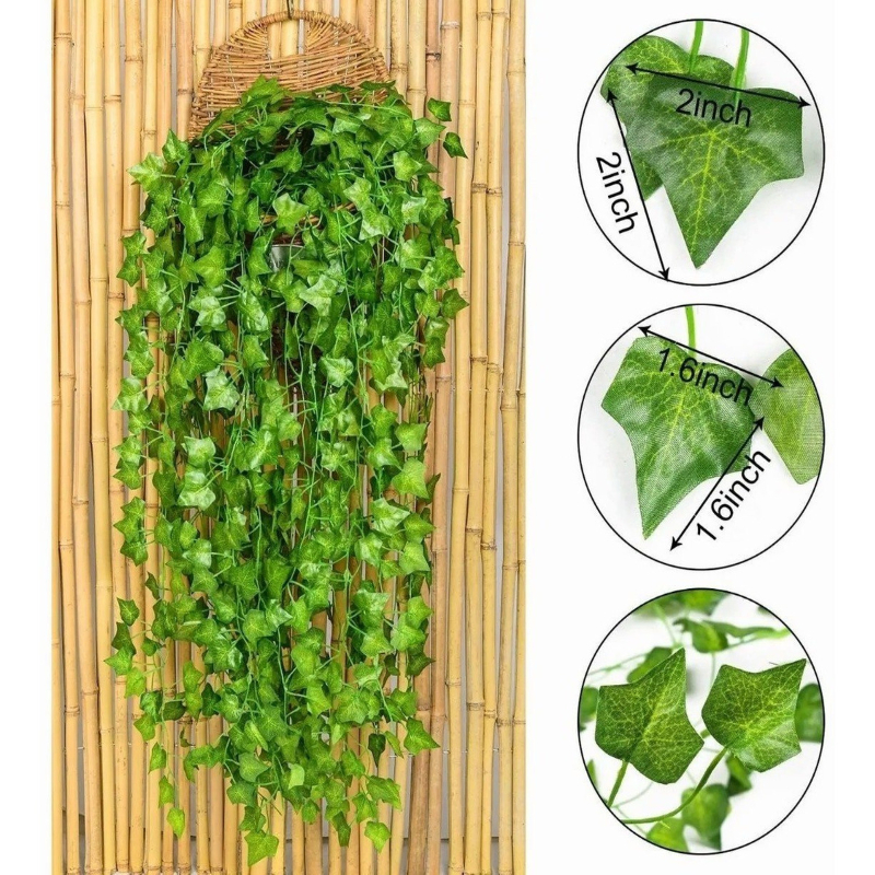 12 Enredaderas Artificiales Plantas Colgantes Decorativas