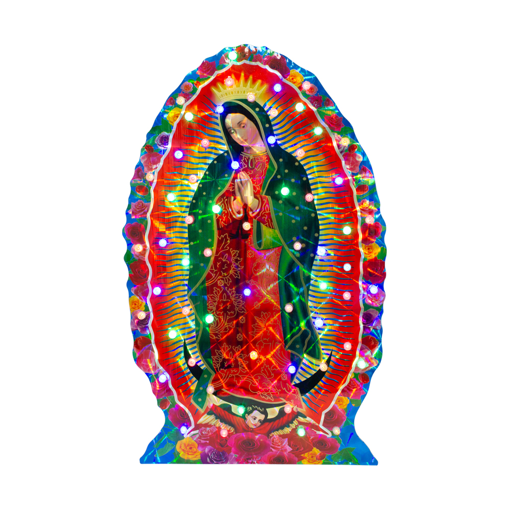 Serie Navideña Con Imagen Virgen De Guadalupe 60 Focos Leds