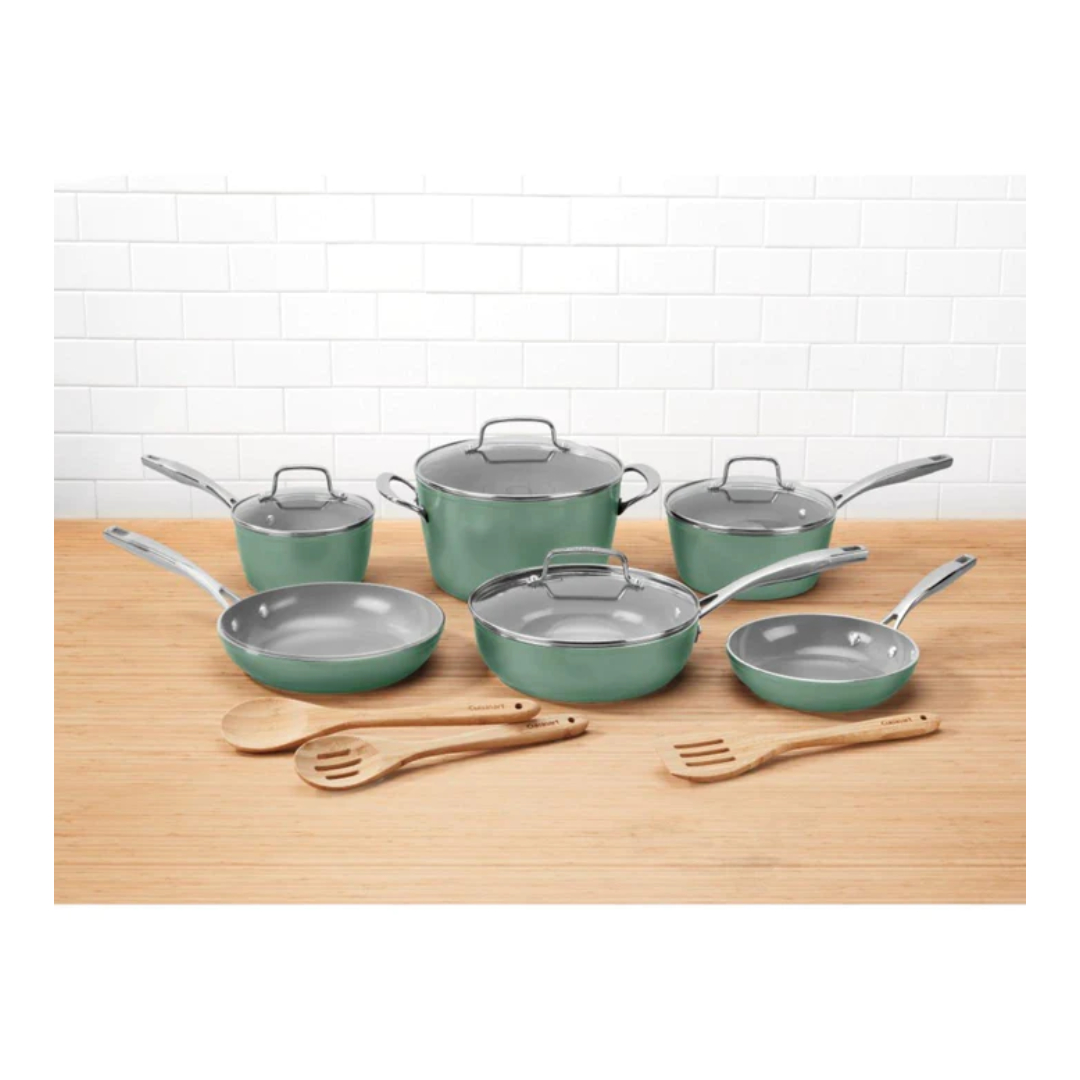 Set De Ollas Cuisinart Antiadherentes Aluminio Ceramica 13 Piezas 53g-13sg