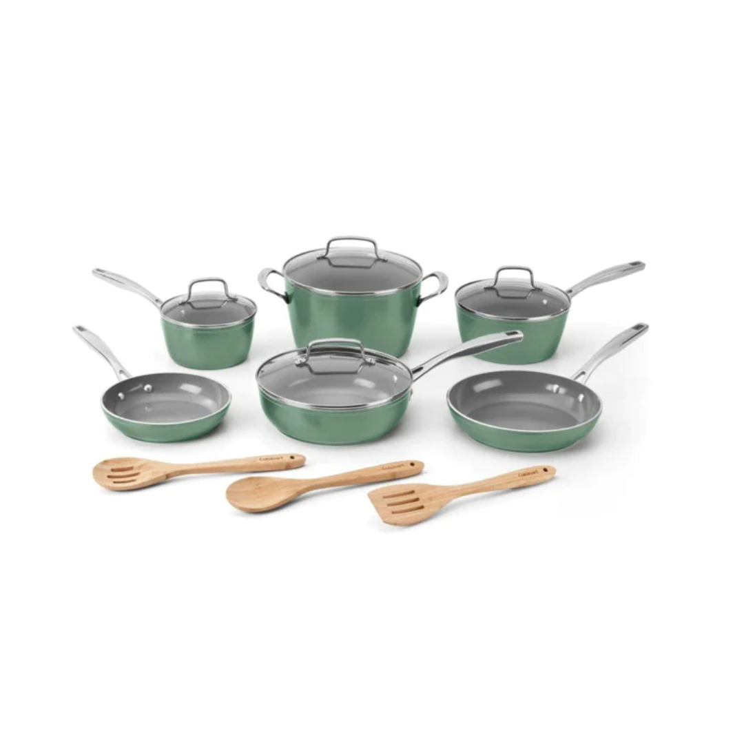 Set De Ollas Cuisinart Antiadherentes Aluminio Ceramica 13 Piezas 53g-13sg
