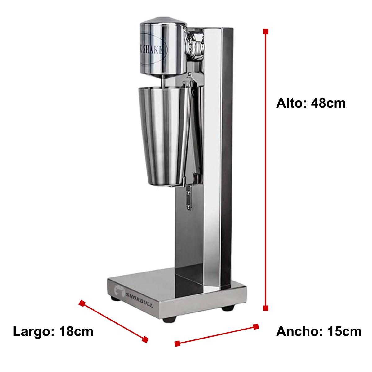 Maquina Batidora Malteadas Esquimera Milkshake Acero 700ml SHORBULL