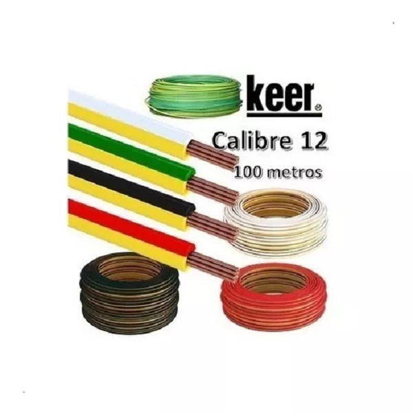 Cable Alucobre Calibre 12 Keer Thw Unipolar Longitud 100m