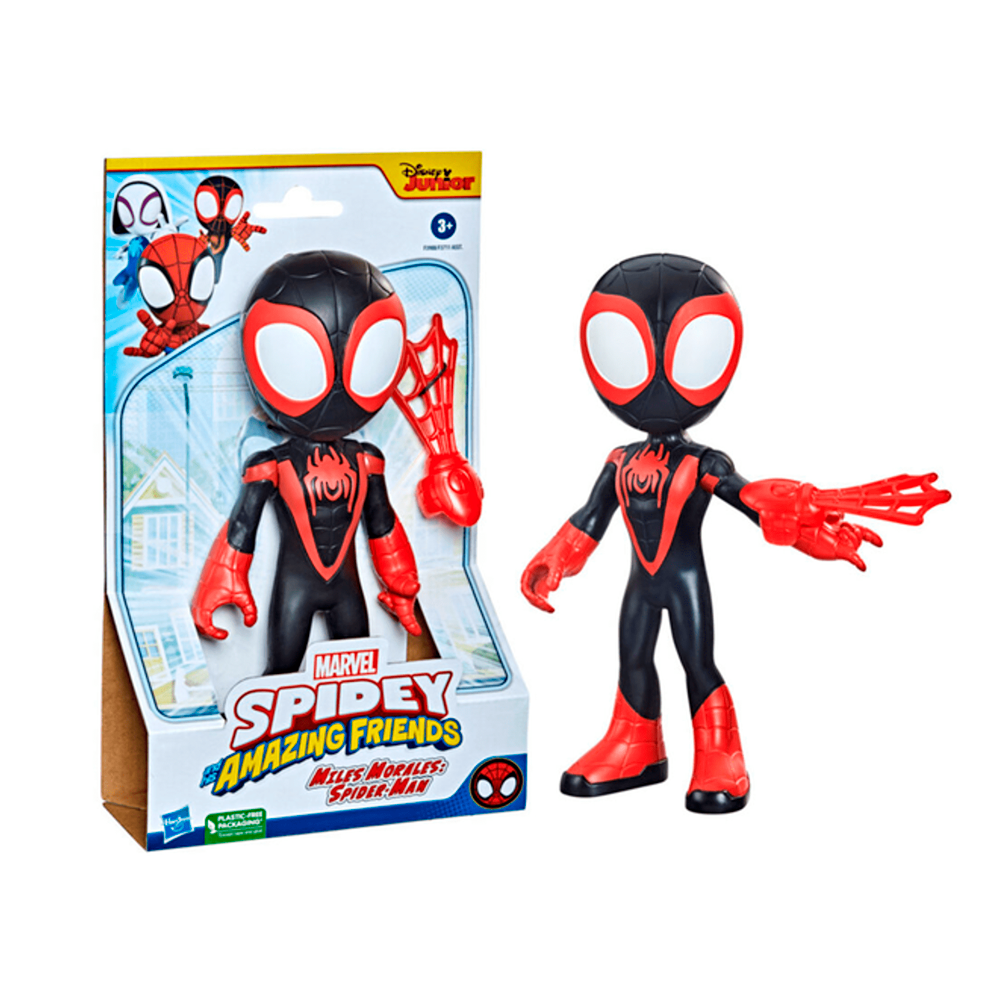 Muñeco Para Niño Spiderman Miles Morales Spidey y Amigos Increíbles Marvel F3988