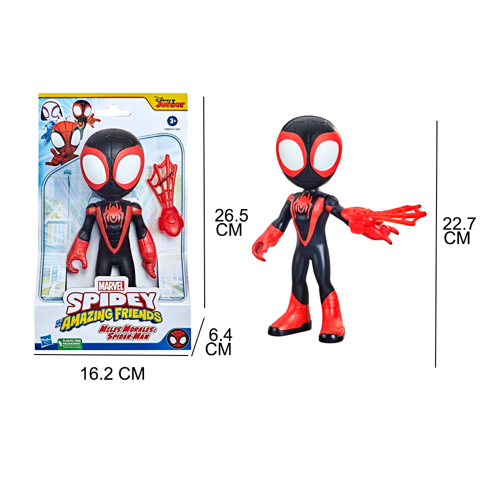 Muñeco Para Niño Spiderman Miles Morales Spidey y Amigos Increíbles Marvel F3988