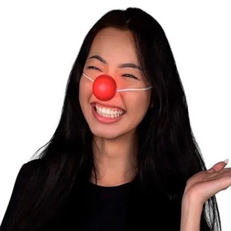 12 Nariz Luz Led Luminosa Roja Disfraz Payaso Fiesta