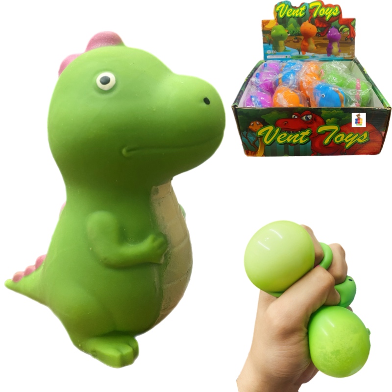 Squishy Dinosaurio Juguete Antiestrés 3 pz