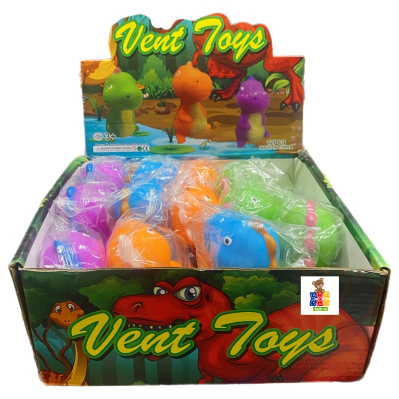 Squishy Dinosaurio Juguete Antiestrés 3 pz