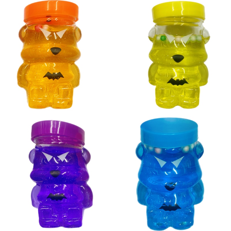 Slime Brilloso Mini Osito Vampiro Regalos Juguete 6pz