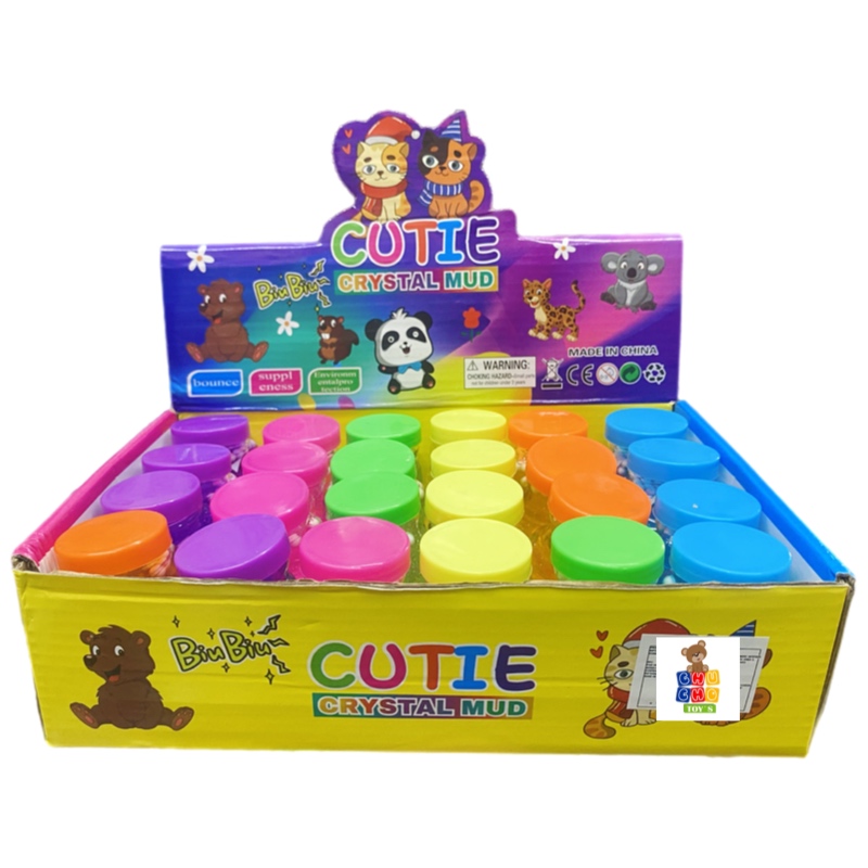 Slime Brilloso Mini Osito Vampiro Regalos Juguete 6pz