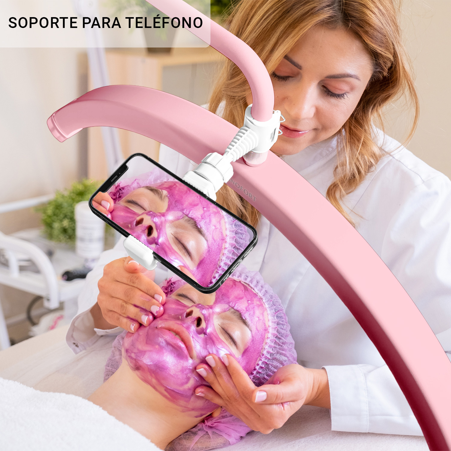 Lampara Pestañas 1x1 Control Luz Led 48w 2520 A 2800 Lm 360