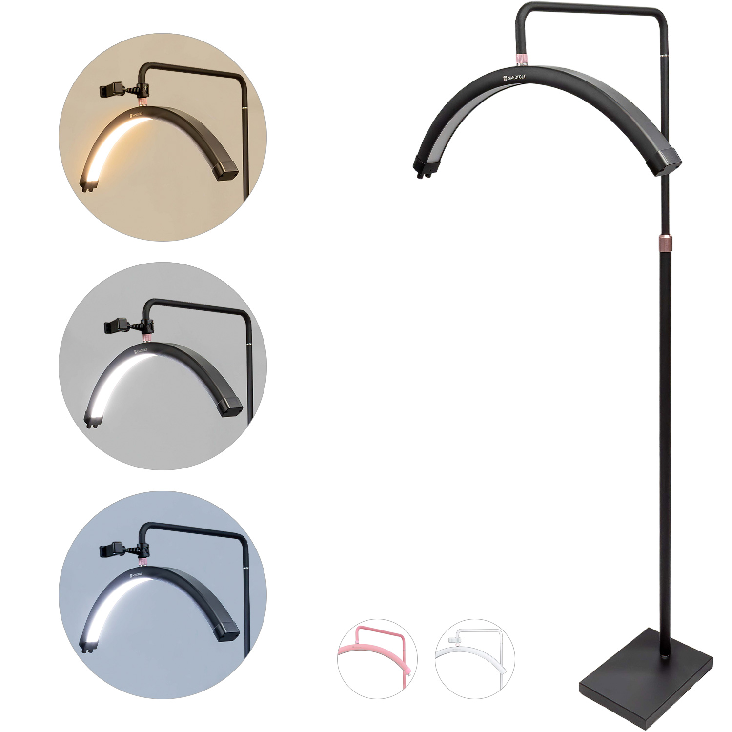 Lampara Pestañas 1x1 Control Luz Led 48w 2520 A 2800 Lm 360