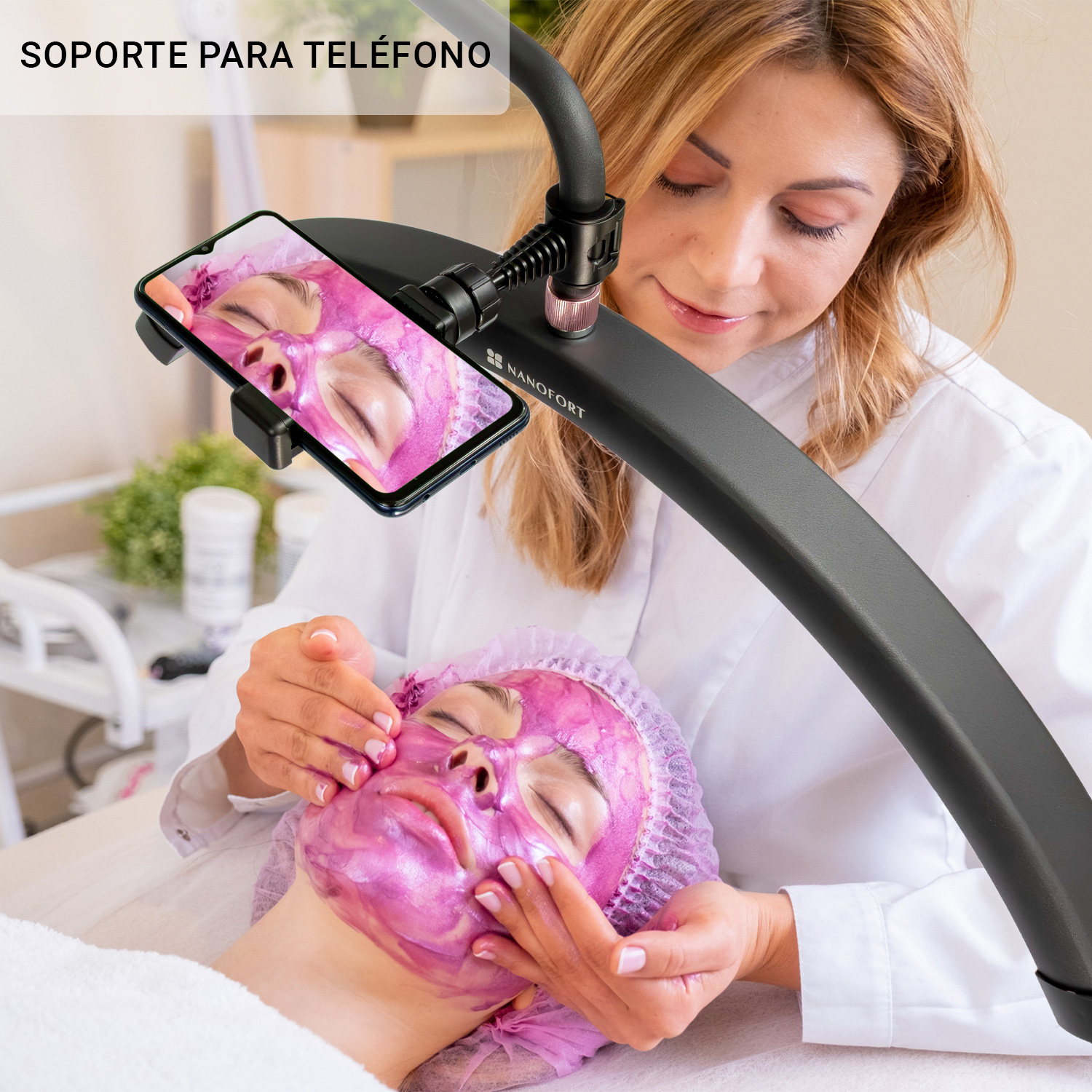 Lampara Pestañas 1x1 Control Luz Led 48w 2520 A 2800 Lm 360