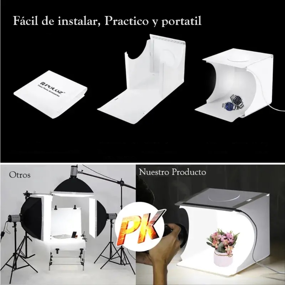 Caja de luz para fotografia cubo para estudio