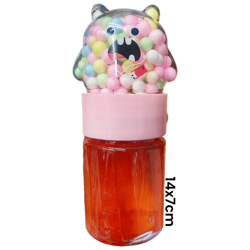 Slime Brilloso Monstruo Pelotitas Regalos Juguetes 3pz