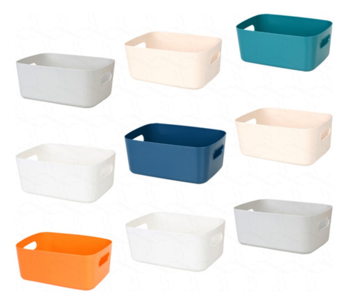 Caja De Almacenamiento Para Cosméticos Y Papelería, 9 Pzs. Colores