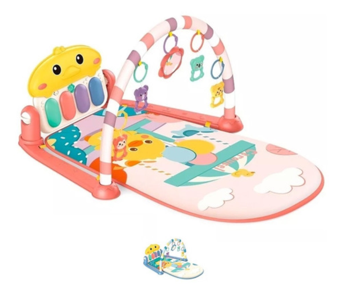 Gimnasio Piano Musical Tapete De Juegos Para Bebés Rosa