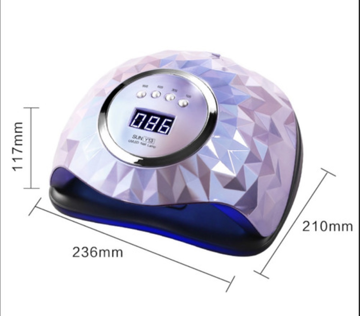 Lámpara De Uñas Profesional Más Rápido 248w/60led Uv Sun Y13 Violeta