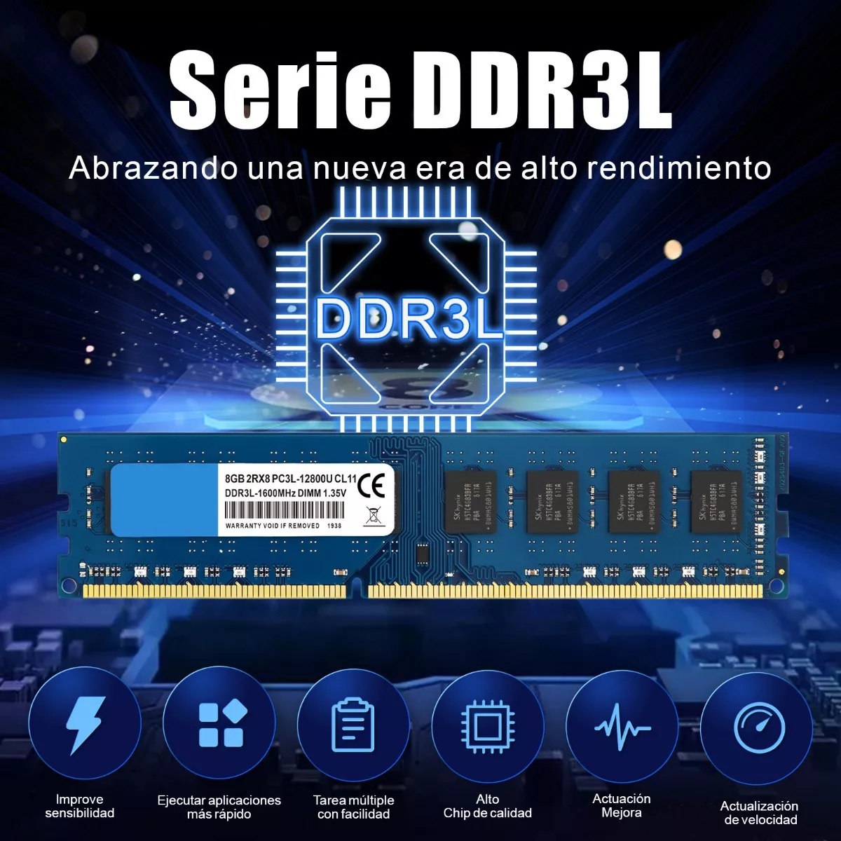 Memoria Ram Tecmiyo Ddr3l-1600 De 16gb (2x8gb)
