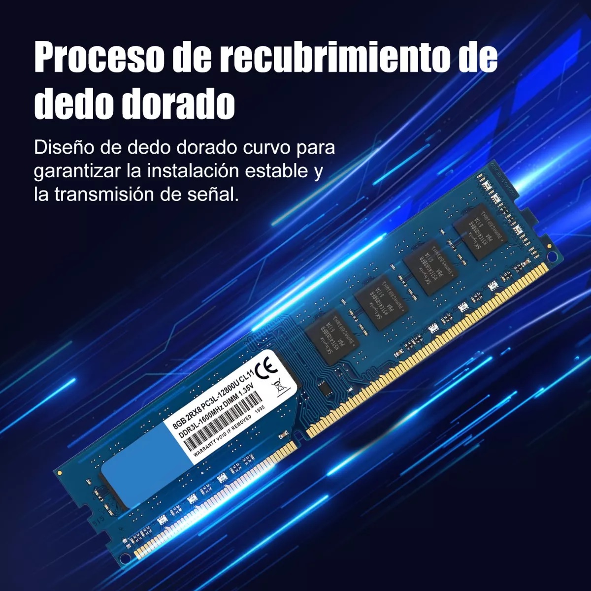 Memoria Ram Tecmiyo Ddr3l-1600 De 16gb (2x8gb)