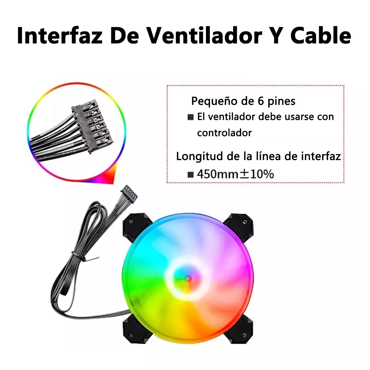 Kit De 3 Ventiladores Rgb Para Pc Gamer, Disipador De Calor