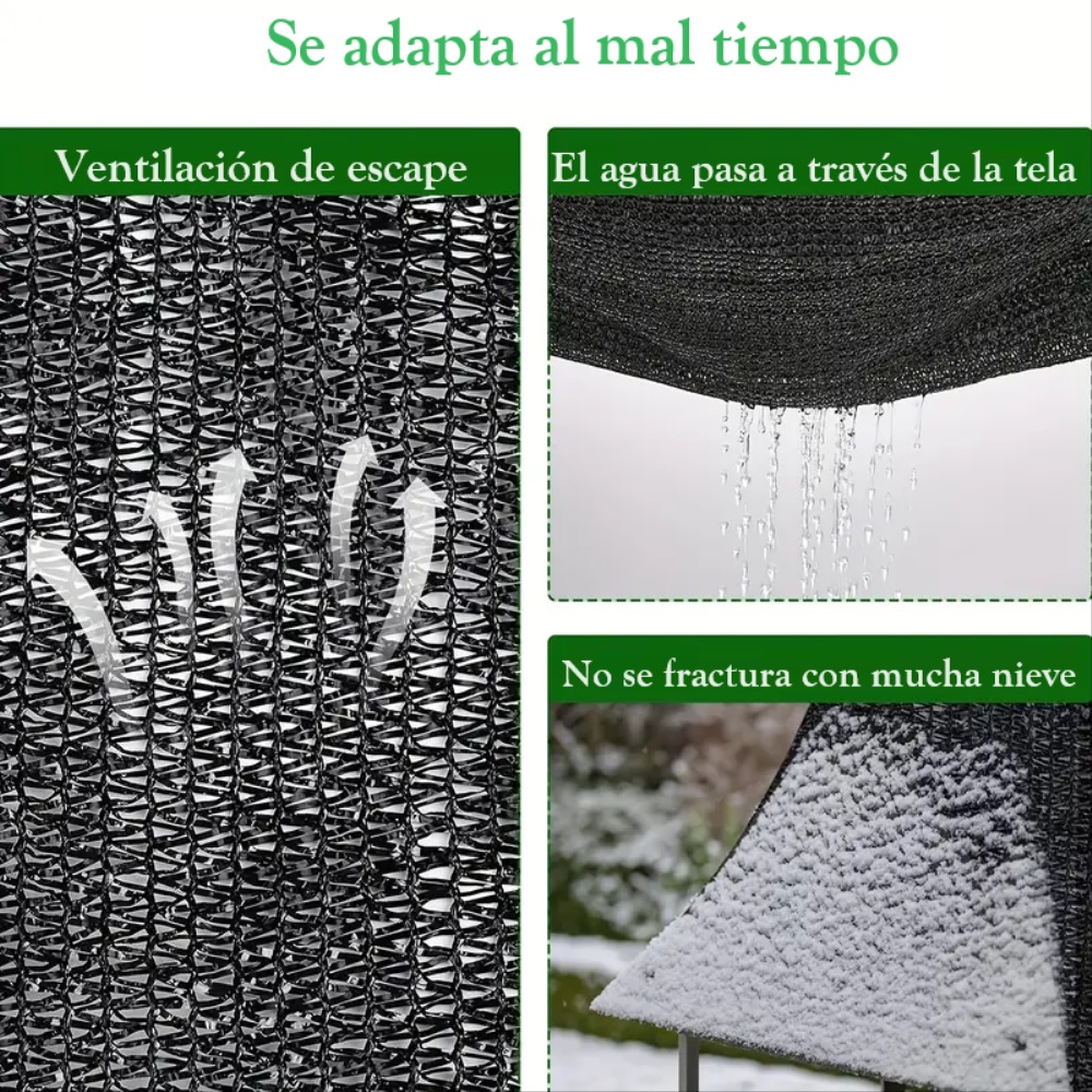 Malla para sombra de exteriores 2 x1 m
