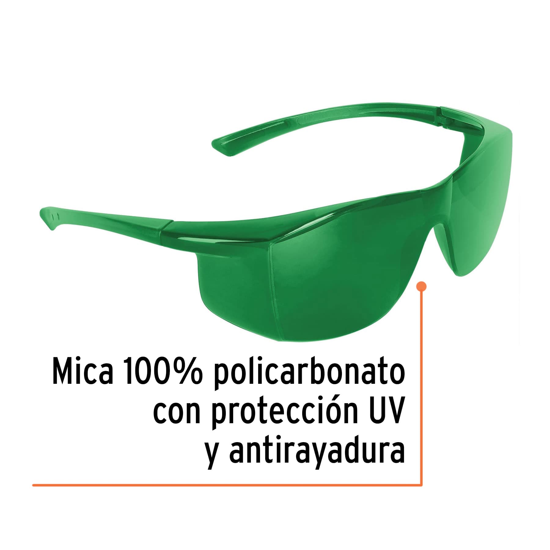 LENTES DE SEGURIDAD VERDES, TRUPER ULTRALITE 10820