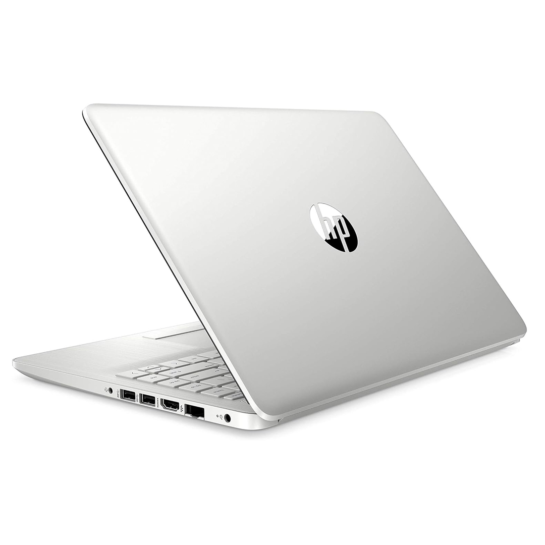 Laptop HP 14-DQ0518LA 14'' HD Intel celeron N4120 Ram 8GB Disco SSD128GB Windows 11 - Plata
