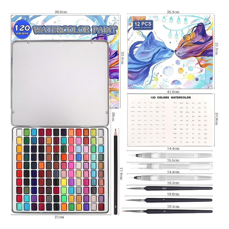 Kit De Lápices Colores Profesionales Calidad Artista 120 Pz