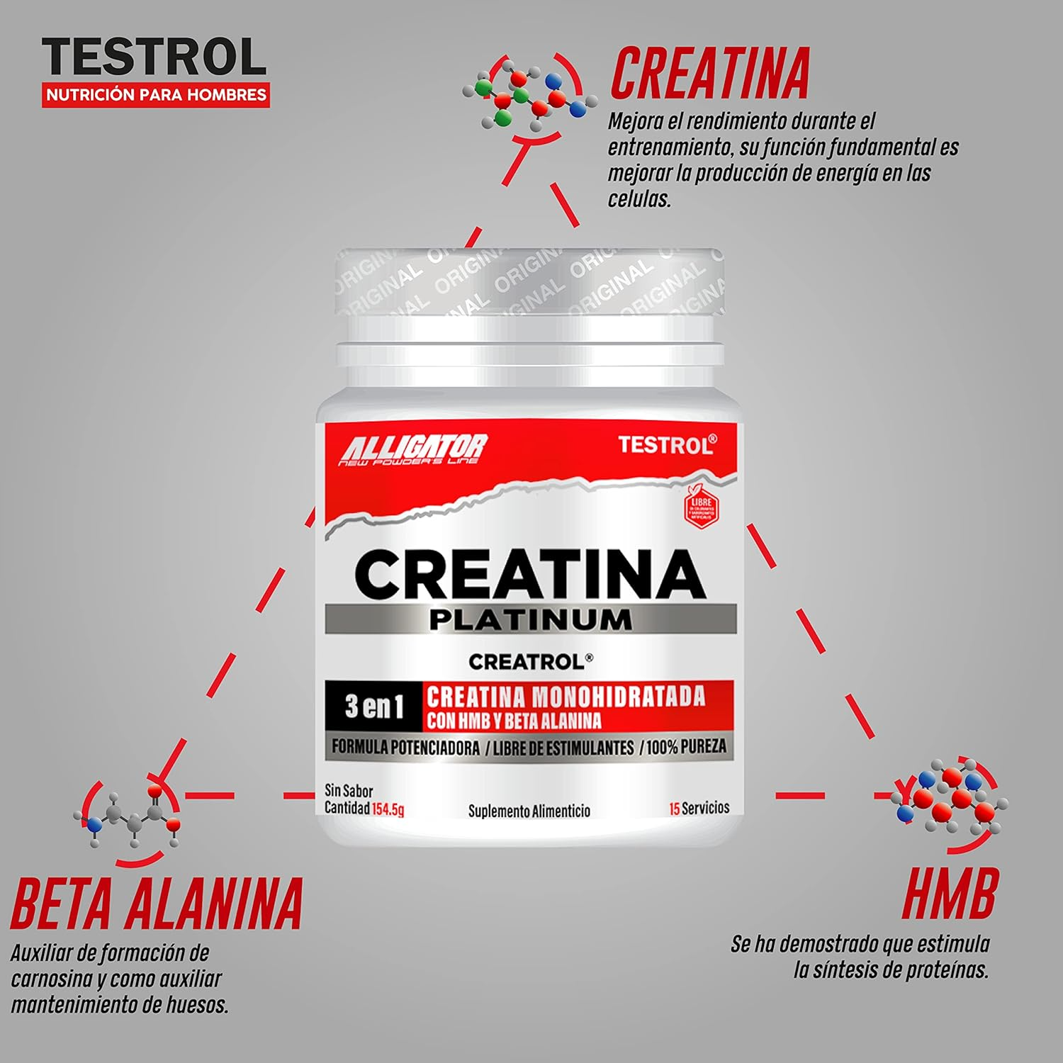 Creatina Platinum 15 servicios