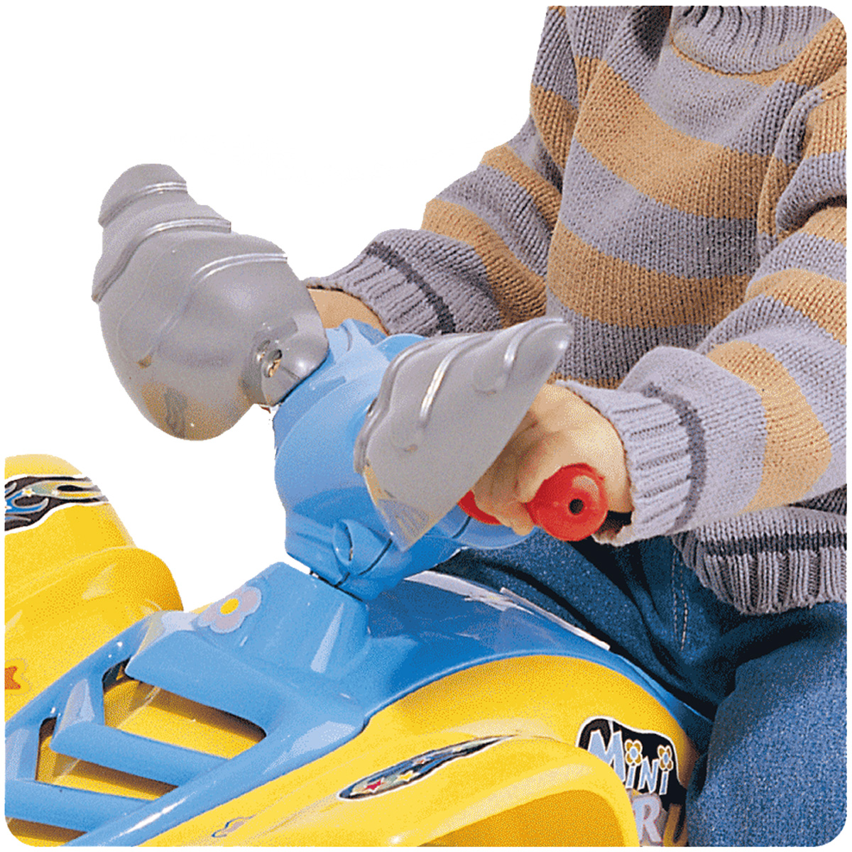 Montable Cuatrimoto Moto Electrica My Toy Mini Taurus 5605 Amarillo