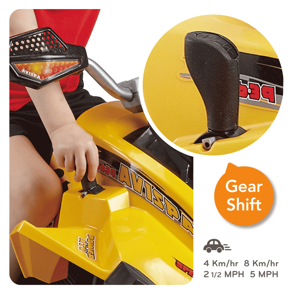 Montable Cuatrimoto Moto Electrica My Toy 5639 Avispa Amarillo