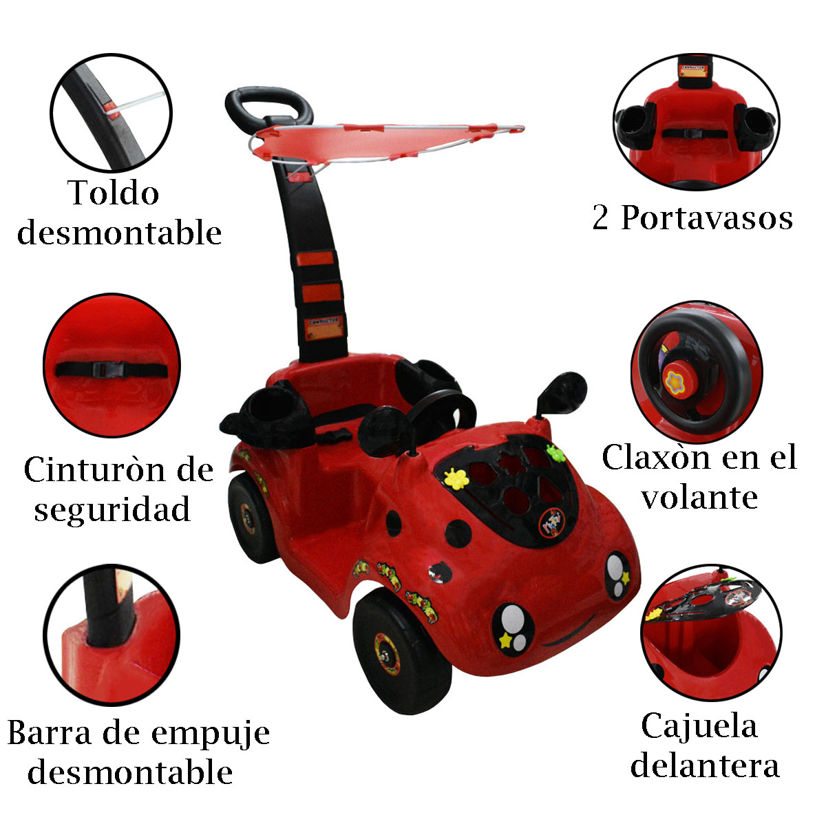 Carrito Montable Mini Movil MyToy 5205 Rojo.