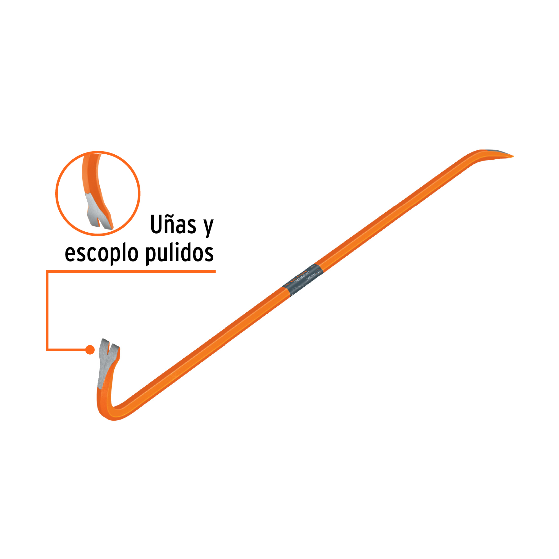 BARRETA DE UÑA DE 1" X 120 CM, TRUPER 10874