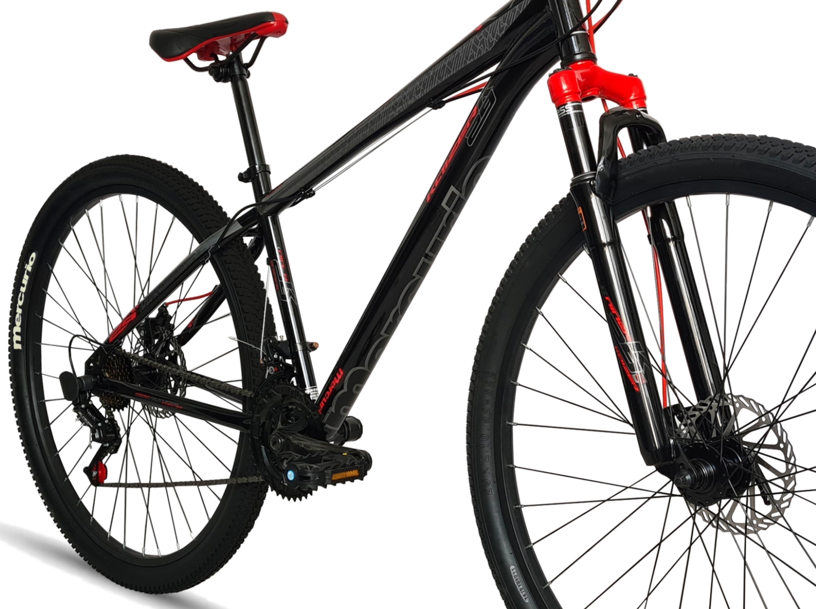 Bicicleta Mercurio Kaizer Rodada 29 Suspensión 21 Velocidades Rojo