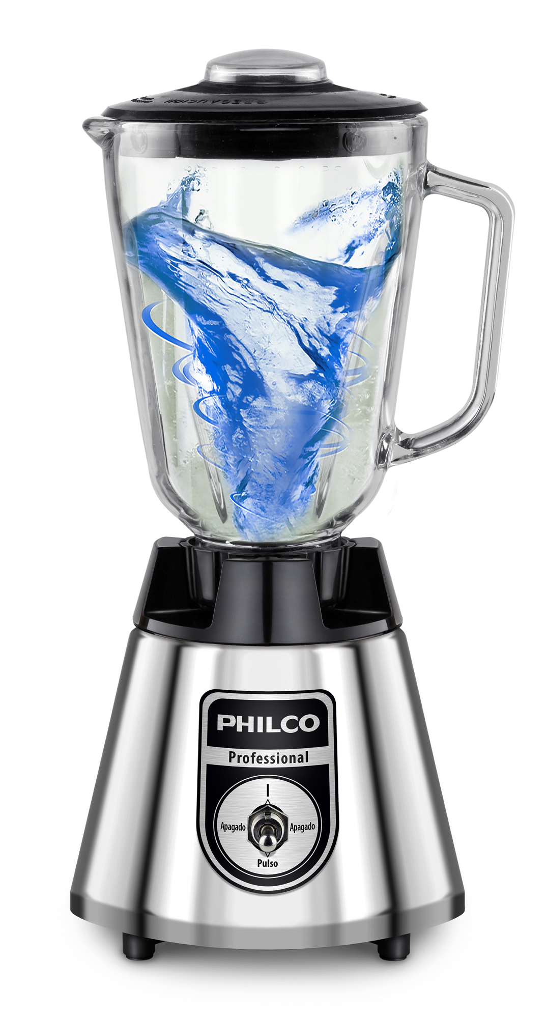 Licuadora Philco 1043 Vaso de Vidrio 600 W Metalica