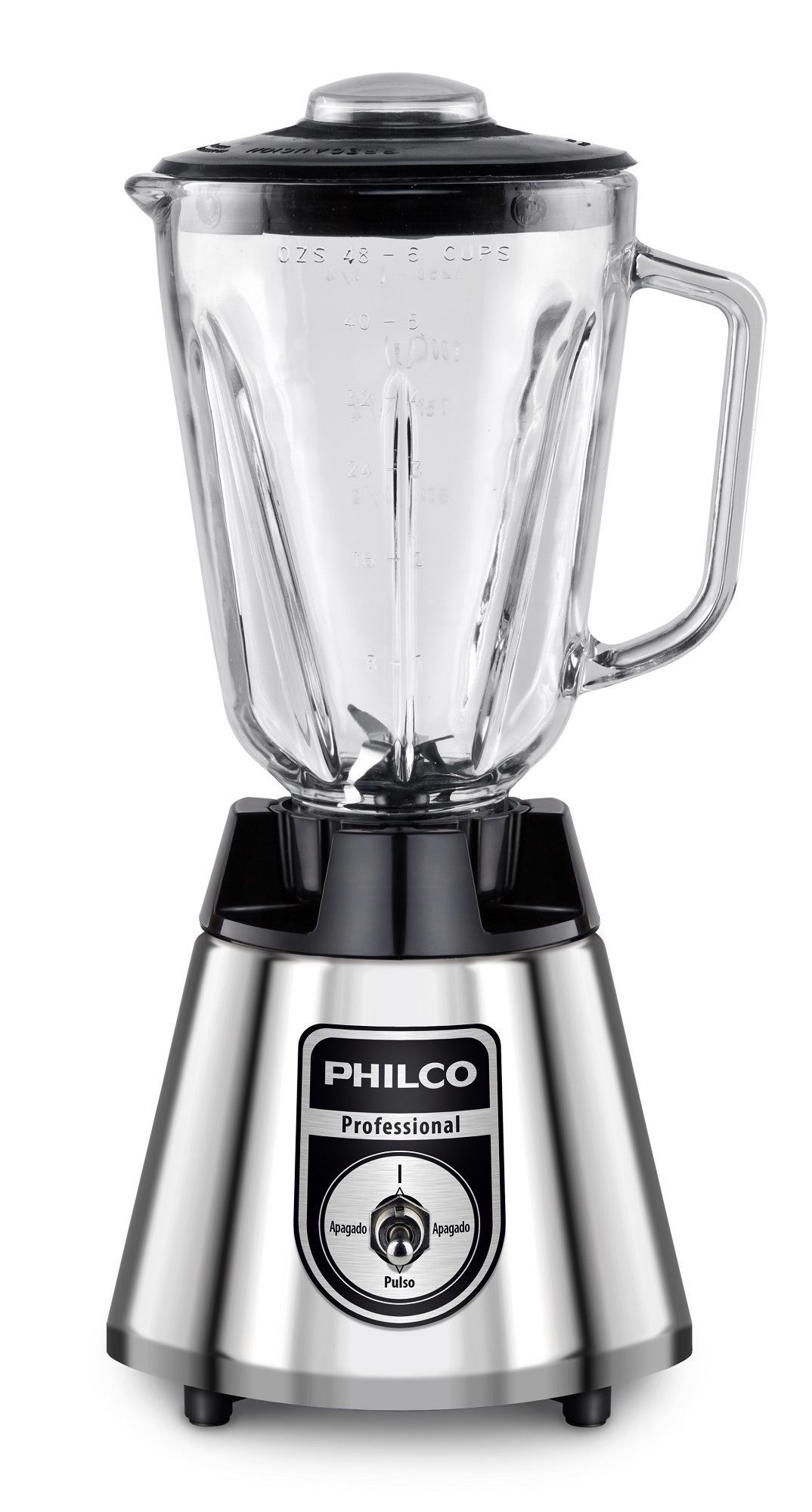 Licuadora Philco 1043 Vaso de Vidrio 600 W Metalica