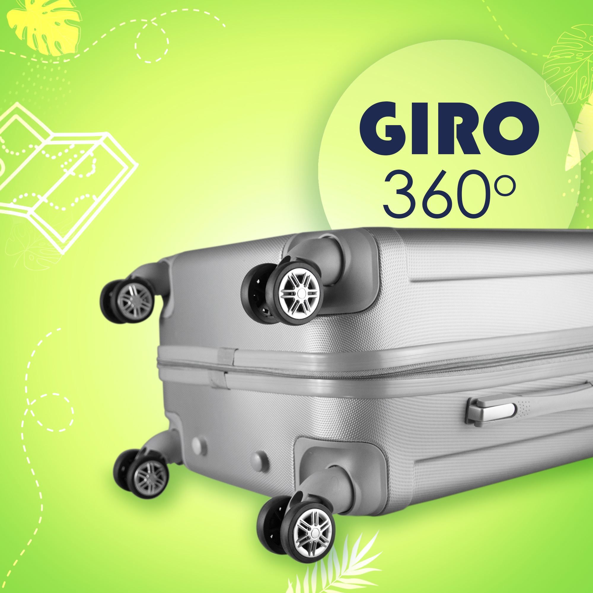 Maleta De Viaje Ligera 20 Pulgadas Etco Travel Equipaje De Mano Gris Plata para Avion Ruedas 360 Barata