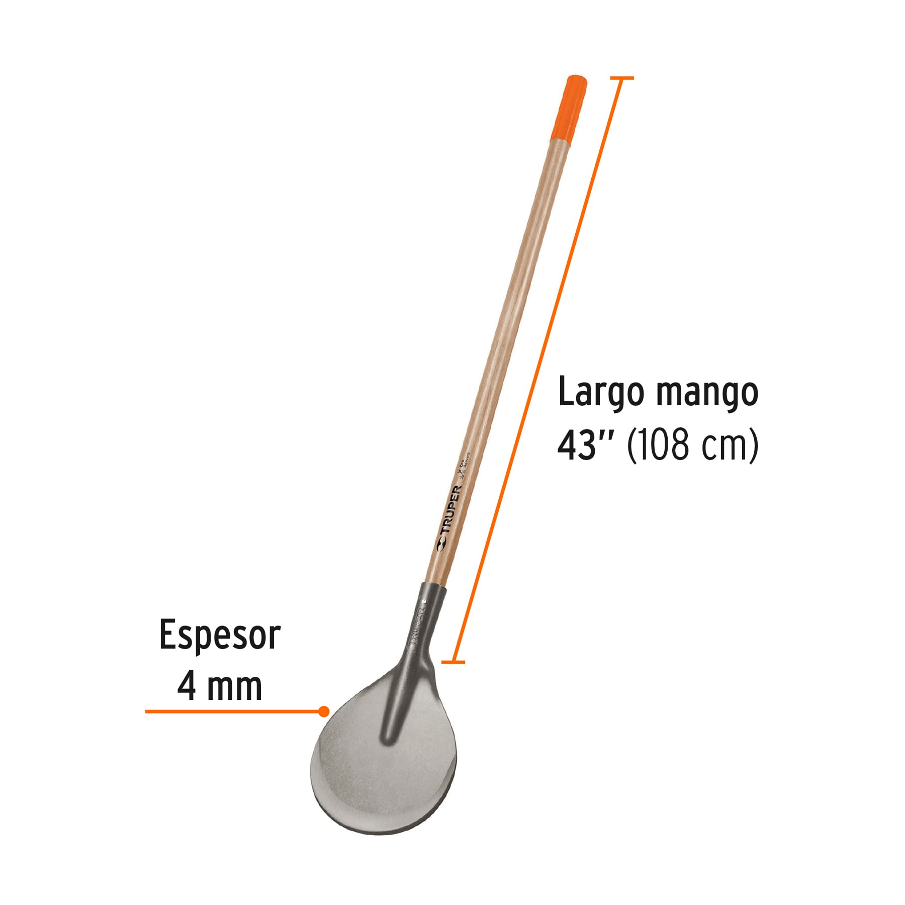 COA AFILADA DE USOS MÚLTIPLES, MANGO DE MADERA 43", TRUPER 10896