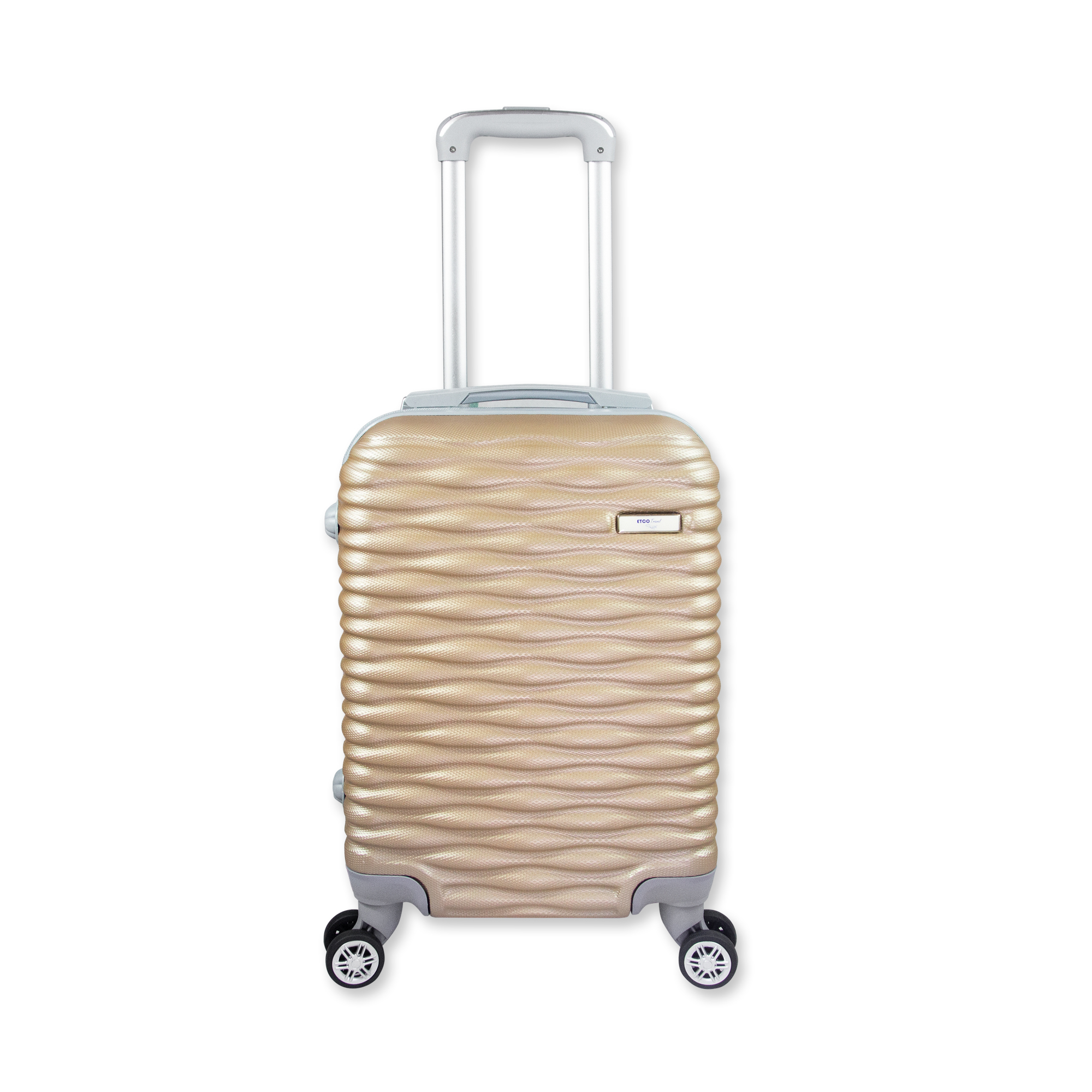 Maleta De Viaje Express Ligera 17 Pulgadas Etco Travel Equipaje De Mano Dorado para Avion Ruedas 360 Barata