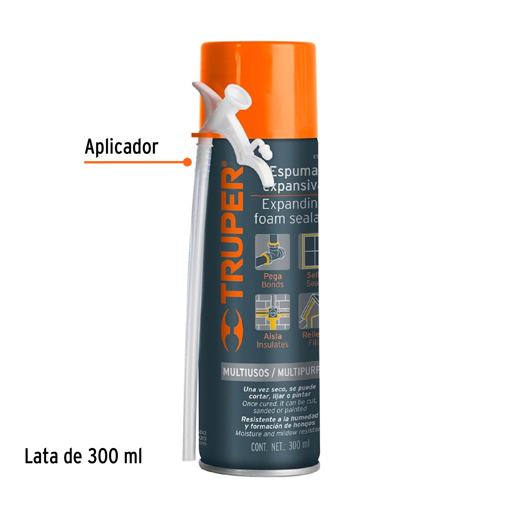 ESPUMA EXPANSIVA DE 300 ML, TRUPER 10919