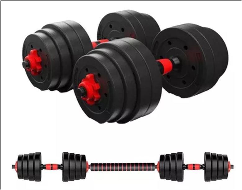 Par De Mancuernas Ajustables Ejercicio Pesas Fitness Peso 15 Kg