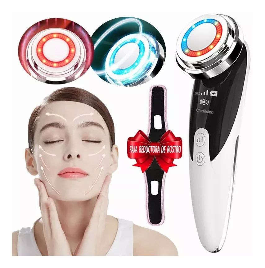 Facial Collagen Massager – LED Sonic Vibration For Face & Neck, Lifting & Firming