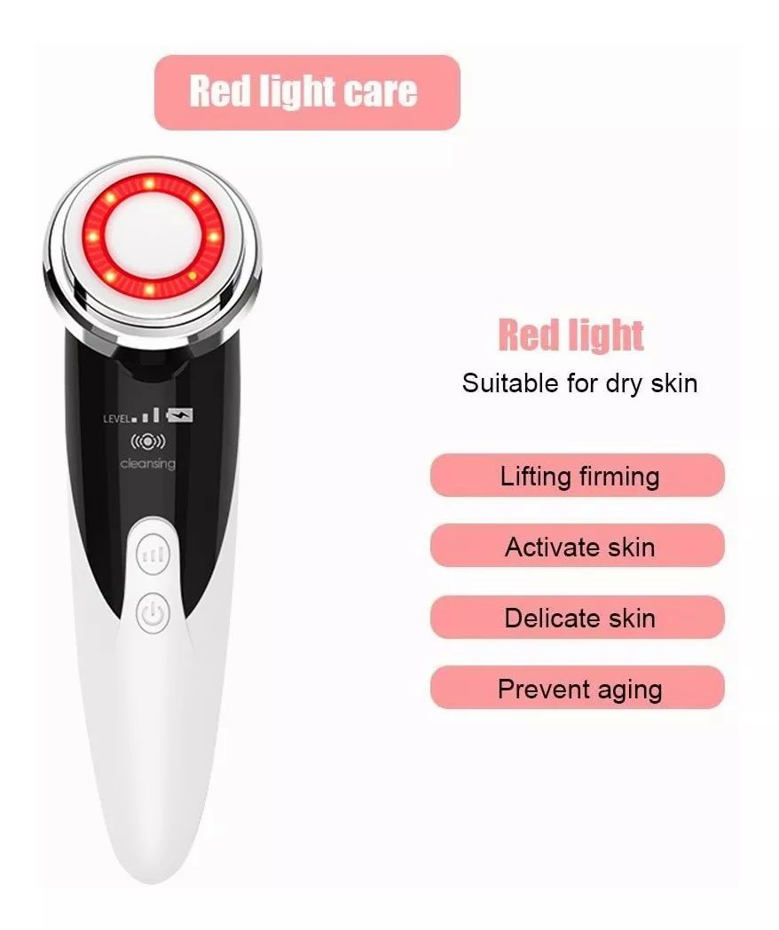 Masajeador facial ultrasónico para rejuvenecimiento de rostro lifting facial 