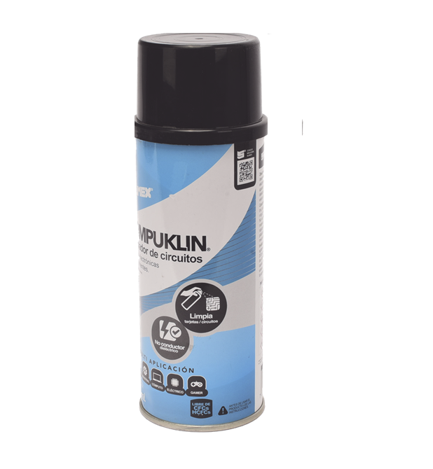 Limpiador desengrasante en aerosol dielectrico, para tarjetas electrónicas y circuitos, bote 454 ml