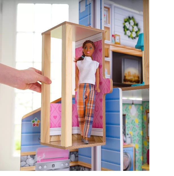 Casa De Muñecas 2 En 1 Kidkraft Con Sonido 43 Accesorios