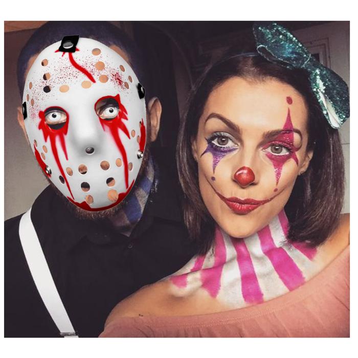 Complementos Disfraz Jason MXJWE-001-5 1 pza, 25x18x5 cm Plástico PVC Blanco Máscara Jason Voorhees, JasonWhite